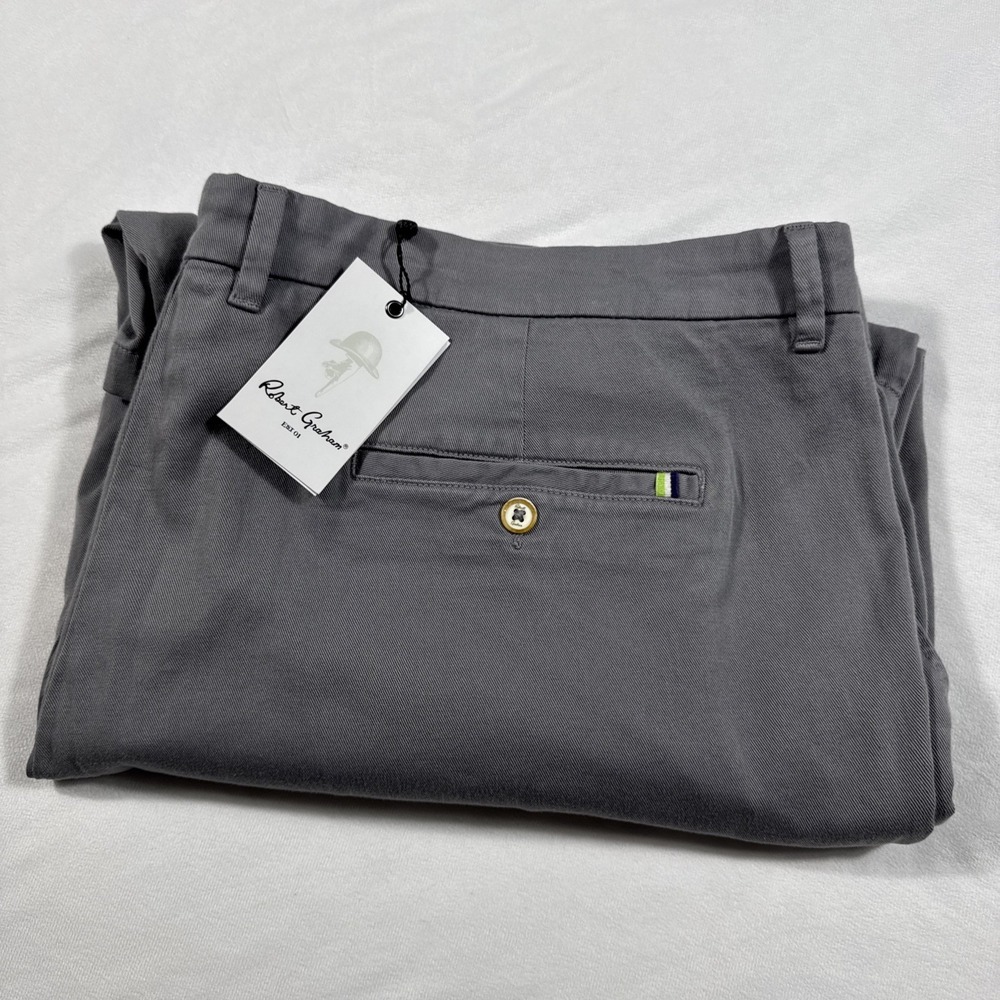 Robert Graham Shorts Men's Size‎ 44 Gray Belgrade 10.5" Stretch Classic Fit NWT